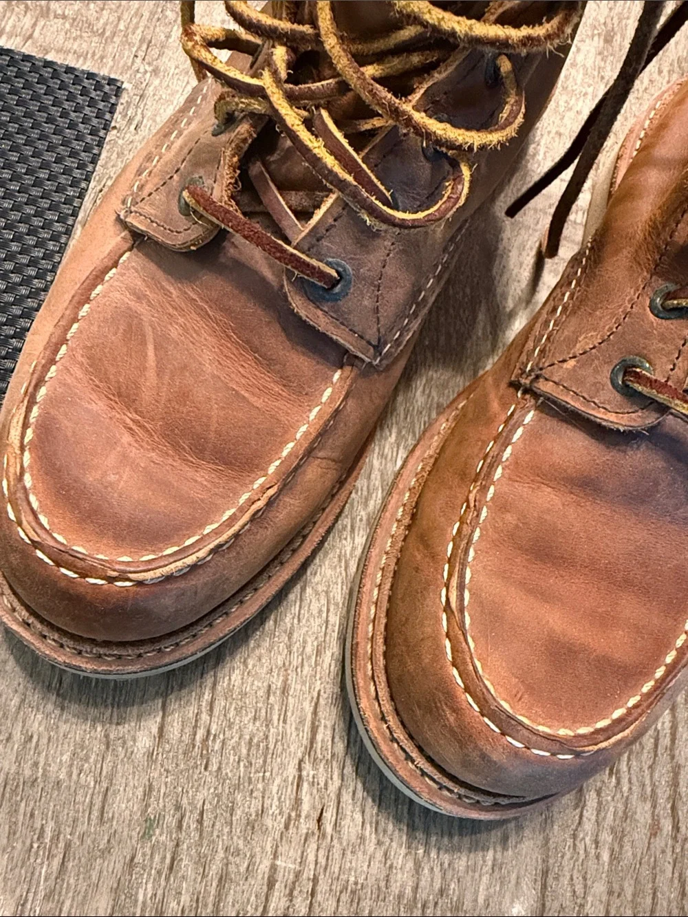 Red Wing Heritage Classic Moc 1907 Copper Rough & Tough Boots Size 10.5 USA